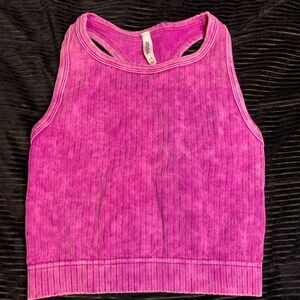Zenana Fuchsia Ribbed Tank